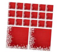 LRXIYODE 20hojas Servilletas Navideñas Copos De Desechables De Papel Unidades Decoración Para Cena De Navidad Invitados De Invierno