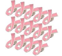 LRXIYODE 24 Broches De Lazo Rosa Para Solapa Broches De Lazo Para Mochila De Caridad Concienciación Sobre El Cáncer De