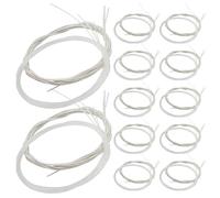 LRXIYODE 24 Piezas Cuerdas de Guitarra Clásica Nylon Transparente con Extremo Atado Tensión Media y Alta Resistentes al Desgaste para Práctica y Reparación Acústica