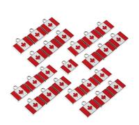 LRXIYODE 25piezas Colgante de Bandera Canadiense Dije Arce Surtido de Dijes Colgantes para Pulseras DIY Joyería Artesanal Bandera Canadiense para Obsequio de Viaje