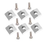 LRXIYODE 2juegos Accesorios Para Guitarra Eléctrica Con Bloques De Cejuela Abrazaderas y Tornillos Para Tuerca De Bloqueo De Cuerdas De Puente De Trémolo De Instrumentos Musicales Para