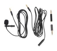 LRXIYODE 2juegos Micrófono De Grabación Omnidireccional Kit De Accesorios para Smartphone y Pc para Podcast Entrevistas y Streaming Incluye Micrófonos y Cables De Extensión