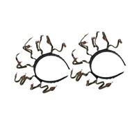 LRXIYODE 2piezas Diadema De Serpiente Artificial Para Halloween y Carnaval Accesorio De Cosplay Tocado Espeluznante Para Mujeres y Niñas Diseño Inspirado Mitología Ligera y Cómoda