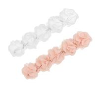 LRXIYODE 2piezas Diadema Para Niñas Pequeña Cinco Flores Accesorios Cabello Tocado Para Bebés Banda Cabello Para Fiesta