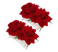 LRXIYODE 2piezas Horquillas De Flores Para Novia Tocados Elegantes Para Bodas y Accesorios De Pelo Para De Honor y Celebraciones