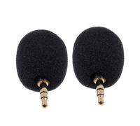 LRXIYODE 2piezas Mini Micrófono Enchufable Negro Micrófono Portátil para Grabar El Teléfono y Inalámbrico para Cámara para Cantar y Diario