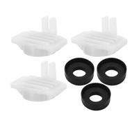 LRXIYODE 3 Juegos Sellos de Silicona Abs para Grifos de Bañera, Accesorios para Reparación de Fugas y Mejora de Integridad en Fontanería de Baño