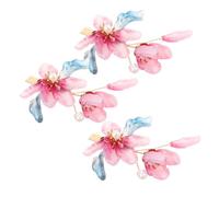 LRXIYODE 3 Piezas Ancient Chinese Flower Hairpin Lightweight Floral Barrettes For Vintage Hanfu Hair Accessories For Festivals And Traditional Costumes