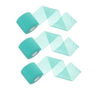 LRXIYODE 3 Piezas de elástica deportiva cinta atlética pre-envoltura atlética cinta de entrenamiento de espuma deportiva esponja Verde