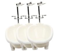 LRXIYODE 3 Piezas Mini Bañera para Casa de Muñecas de Accesorios Decorativos Delicados y Realistas para Mini Baños Complementos Mobiliario Miniatura