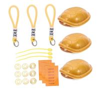 LRXIYODE 3 Piezas Mini de Tortuga para Adivinación Figuras Vintage de Feng Shui Tortuga para y Decoración Oriental Portátil y Mística