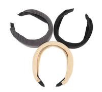 LRXIYODE 3piezas Diadema de Punto Retro Ancha para Mujer de Accesorio Cabello Decoración Cabello de Uso Diario Otoño