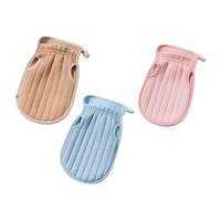 LRXIYODE 3piezas Guantes De Baño Exfoliantes Limpiadores De Baño Para Ducha y Cuidado Corporal