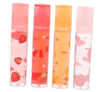 LRXIYODE 4 Brillos Labiales Transparentes E Hidratantes Sabor a Fruta para Labios Secos y Agrietados, Protección y Suavidad Evento para Niñas Varios estilos