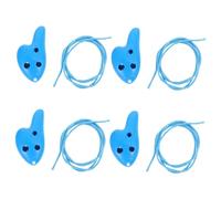 LRXIYODE 4 Ocarinas De Plástico Para Niños De 6 Agujeros, Mini Instrumento Musical Portátil, Ocarina Para Principiantes En Color Azul, Adecuado Para Aprendizaje y Actividades Musicales Infantiles