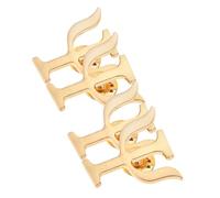 LRXIYODE 4 piezas Broches de Letra Griega para Psicólogos Aleación Pequeña y Elegante Pin Distintivo Femenino para Solapa Sofisticado para Día Madre y