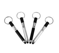 LRXIYODE 4 Piezas Conjunto de Bolígrafos Táctiles Capacitivos Forma de Lápiz Anillos para Llaves Portátiles Diseño y Duradero para Pantallas Táctiles y Uso Diario