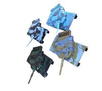 LRXIYODE 4 Piezas Juguetes para Coche de Tanque huili Modelo de Tanque Cisterna Camuflaje