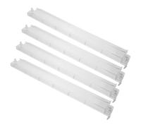 LRXIYODE 4 Piezas Mahjong Tile Rack and Pusher Combo Transparent Plastic Holder For American Mahjong Space-Saving and Portable Tile Organizer with Integrated Push Handle