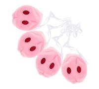 LRXIYODE 4 piezas Narices de Cerdo de Peluche para Cosplay Accesorio Portátil para Fiestas de Halloween y Reuniones Temáticas Decoración Animal Pequeña y Realista para Disfraces