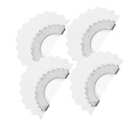 LRXIYODE 4 piezas Silbato Metálico Silbidos Divertidos con Lengua para Fiestas y Llamadas de Aves Accesorio Portátil Blanco para Sonidos de Pájaros