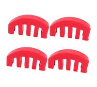 LRXIYODE 4 piezas Silenciadores de Práctica para Violín Amortiguadores de Goma para Reducción de Volumen Accesorios para Violinistas Principiantes Colores Rojo Vibrante Atenuación Efectiva