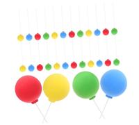 LRXIYODE 40 Piezas decoración de pastel de globo primeros de la magdalena del globo selecciones púas novedosos recoge adornos arcilla