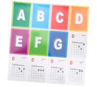 LRXIYODE 49 piezas Guía de Aprendizaje de Guitarra Carteles de Acordes para Principiantes con Impresión Clara y Papel Resistente para Práctica Rápida y Teoría Básica