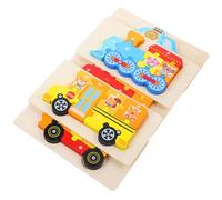LRXIYODE 5 Juegos Puzzle de Madera Educativo para Bebés de de Madera Juguete Montessori para Desarrollo Cognitivo Coordinación y Reconocimiento de Colores