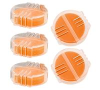 LRXIYODE 5 Piezas Cera para Hilo de Bordar Cera de Abeja Natural en Caja de Plástico, Fácil de Usar y Evita Enredos para Punto de Cruz y Costura Hogar