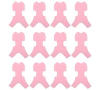 LRXIYODE 50 Piezas Herramienta para Permanente de Pestañas Peine Forma Cepillo de Silicona Rosa para Extensiones de Pestañas Accesorio de Maquillaje Femenino Compacto y Portátil