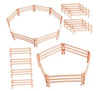 LRXIYODE 50 Piezas Vallas de Juguete Realistas para Granja con Accesorios Paneles de Cercado para y Corral Decoración de Escena para Figuras de Caballos y Animales