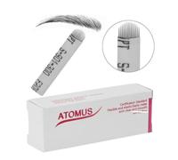 LRXIYODE 50piezas Cuchillas Para Cejas Microblading Pines Acero Elástico Forma Para Maquillaje Permanente Uso Femenino