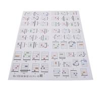 LRXIYODE 57 Piezas Cartas de Acordes de Guitarra con Caja de Almacenamiento Guía Didáctica Portátil para Principiantes Diagramas Detallados para Aprendizaje Progresivo y Práctica Musical