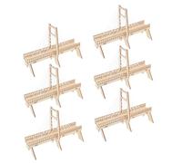 LRXIYODE 6 Juegos Kit Stem Puente Atirantado DIY para Modelo de Madera Hecho Mano Proyecto Ciencia Física y Mecánica Educativo Ciencia Tecnología Ingeniería y Matemáticas
