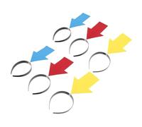 LRXIYODE 6 Piezas Arrowhead Headband Festival Hair Accessories For Funny Party Props Comfortable Lightweight Hoop For Concerts And Live Streaming
