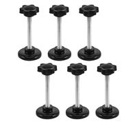 LRXIYODE 6 Piezas Blossom Hand Tightening Knobs Carbon Steel Drive Walker Replacement Screws Compatible With Multiple Brands For Seniors Secure Grip And Easy Maintenance