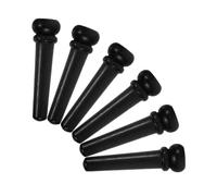 LRXIYODE 6 Piezas Ebony Guitar Bridge Pins With Abalone Dot For Acoustic Guitar Replacement Moisture-resistant Accessories Enhancing Tone And Tuning Stability