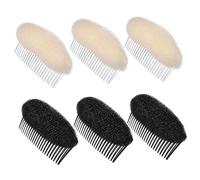 LRXIYODE 6 Piezas Peine De Esponja Para Moldear El Cabello Peines Herramientas Para Peinar El Cabello Femenino Accesorios Para Recogidos Para Peinados Rápidos