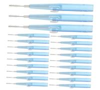 LRXIYODE 60 Piezas Cepillos Interdentales Empuje y Tracción Unidades Cabezales Suaves Herramienta Limpieza Oral Portátil para Cuidado Bucal con Brackets