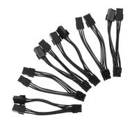LRXIYODE 6piezas Adaptador De Corriente para Tarjeta Gráfica Dual Cable De Alimentación para Gpu Divisor De Alimentación para Tarjeta Gráfica De Minería Unidades para Computadora
