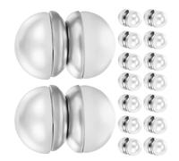 LRXIYODE 8 Pares Pendientes Magnéticos de Perla Blanca para Mujer Clip sin Perforar Doble Cara Accesorios Nupciales para Velo y Decoración de Boda para Novia