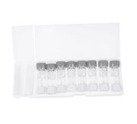 LRXIYODE 8 Piezas Estuche de Lentes de Contacto Gris Unidades Duradero y Compacto Caja Cosmética para Almacenamiento Seguro y Portátil Práctico Porta Lentes para Cuidado Diario