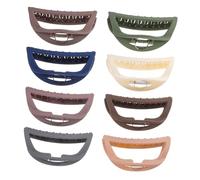 LRXIYODE 8 piezas Pinzas para Pelo Garra Acrílicas de Clips Grandes y Huecos para Cabello Grueso y Fino Accesorio Elegante para Mujer Colores Surtidos Agarre Fuerte para Tipo de Cabello