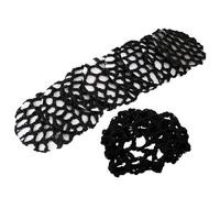 LRXIYODE 8 Piezas Redecilla Cabello Redecilla Invisible Negra de Malla Elástica Reutilizable, Accesorio para Moño, para Danza de Ballet y Patinaje, Bailarinas Profesionales