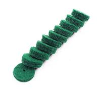 LRXIYODE 90 Piezas Arandelas de Fieltro para Piano Verde 22 Mm Lavadoras de Teclado Repuestos para Reparación Nivelación y Ajuste de Teclas Instrumento Musical