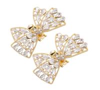 LRXIYODE Accesorios De Joyería De Moda Clips De Lazo Para Zapatos Imitación Brillante De Gemas De Imitación Hebillas Para Mujer Adornos De Lazo Para Zapatos Para Boda Fiesta Uso Diario