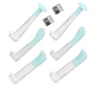 LRXIYODE Accesorios para Oreja Silicona Duraderos Cucharas de Limpieza Flexibles y Transparentes para Cerumen Portátil con Cucharas y Tapones Práctico Kit para Cuidado Auditivo