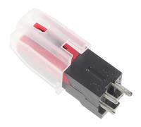 LRXIYODE Aguja Para Tocadiscos De Repuesto Soporte De Aluminio, Aguja De Fonógrafo De Cerámica Piezoeléctrica y Rubí Rojo, Accesorio Compatible Para Reproductor De Vinilo Vintage