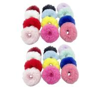 LRXIYODE Anillos De Pelo De Peluche 30 Piezas, Coleteros Suaves y Elásticos Para Mujer, Accesorios De Moda Para Niñas, Ideales Para Peinados Casuales y Fiesta, Colores Mixtos